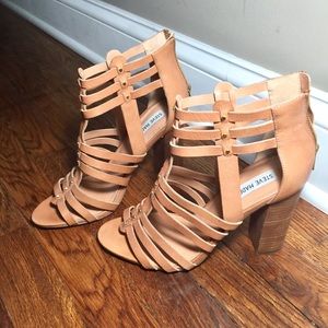 Steve Madden Brown Strappy Pumps